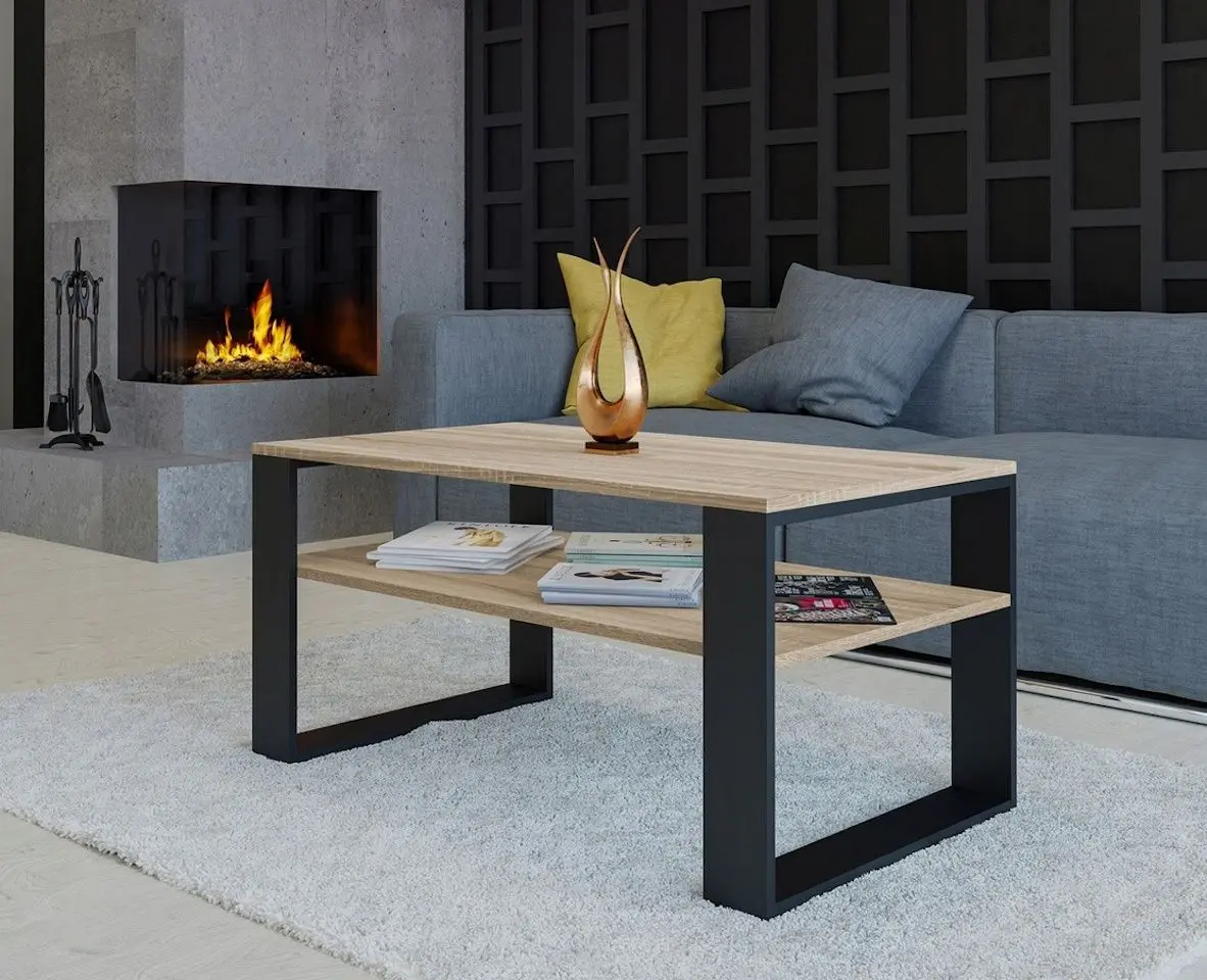 Masa pentru reviste TopEshop Modern 1P (Sonoma Oak/Black)