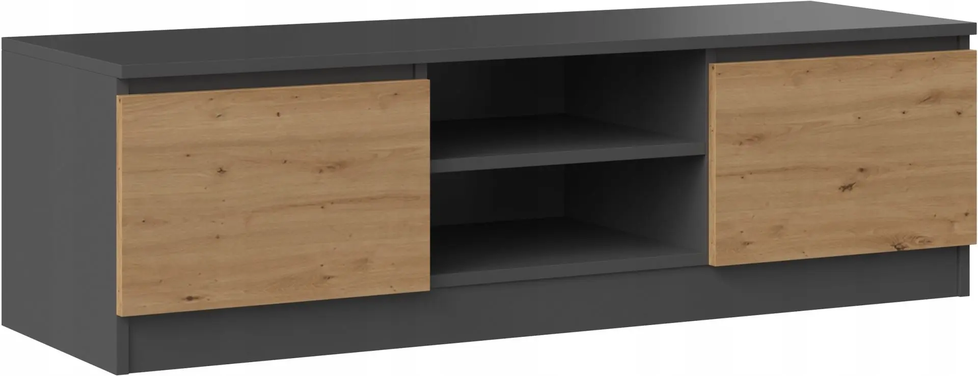 Tumba pentru TV TopEshop Malwa RTV 120cm (Anthracite/Artisan Oak)