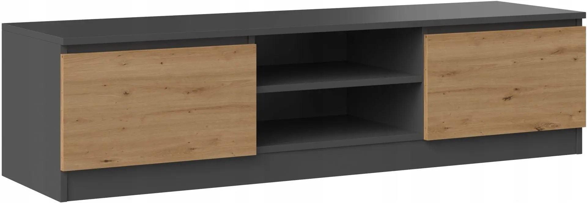 Tumba pentru TV TopEshop Malwa RTV 140cm (Anthracite/Artisan Oak)