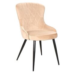 Стул Signal Lotus Velvet (Beige/Black) Thumb