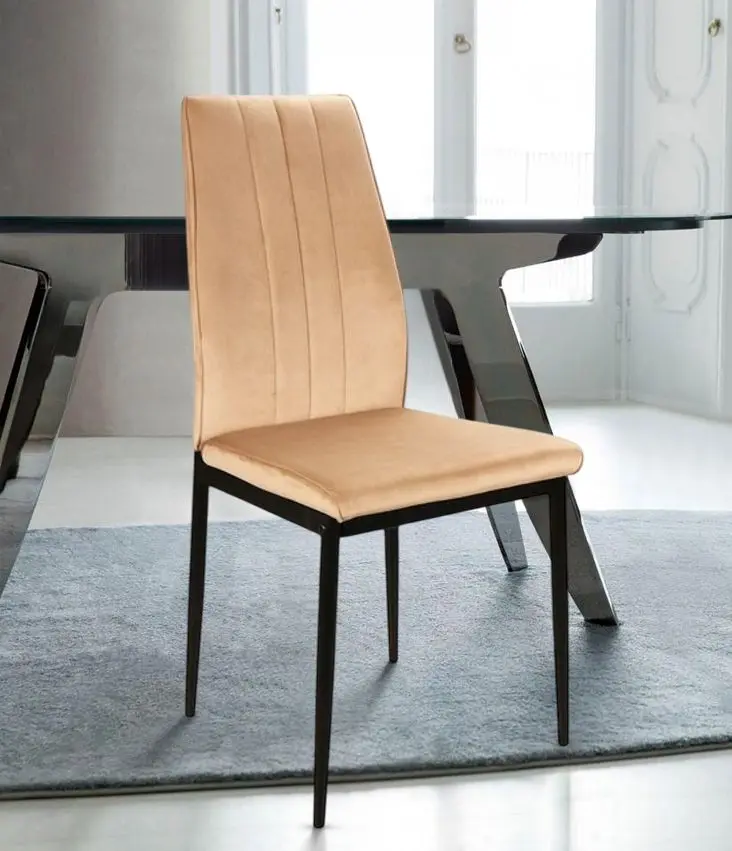 Стул Signal Atom Velvet (Beige/Black)