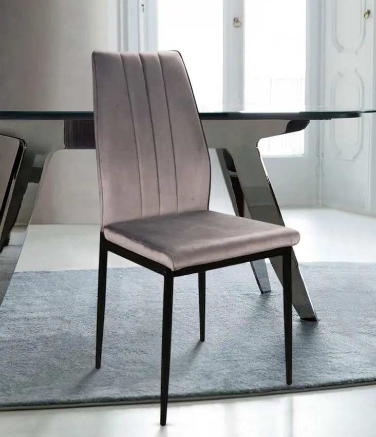 Стул Signal Atom Velvet (Gray/Black)