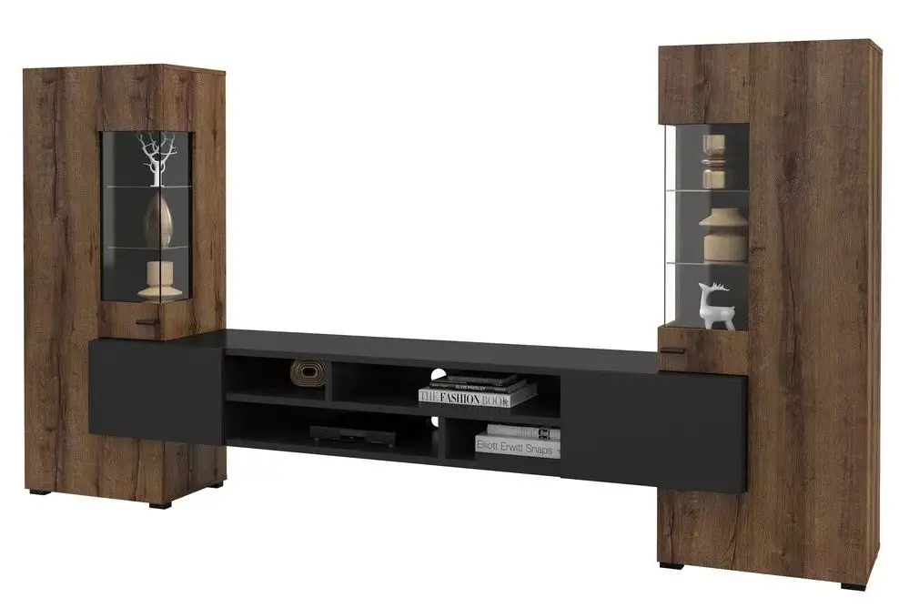 Гостиная Helvetia Coby №10 2.7м (Monastic Oak/Black)