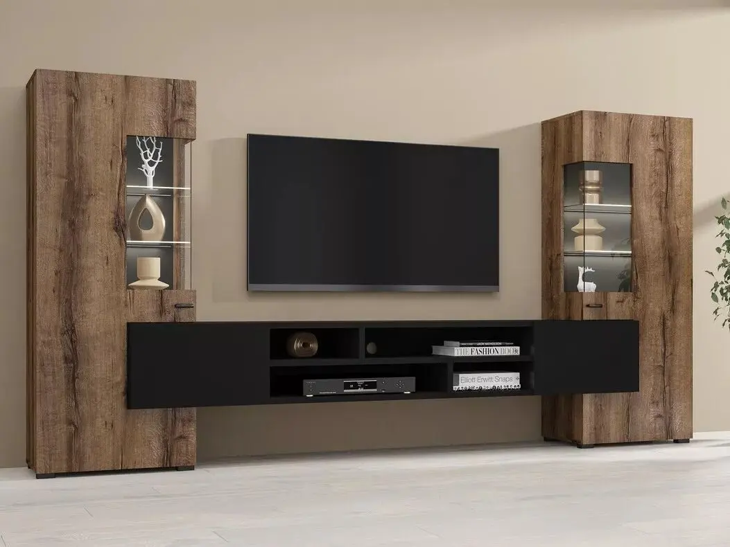 Гостиная Helvetia Coby №10 2.7м (Monastic Oak/Black)