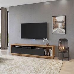 Tumba pentru TV Helvetia Celine №40 3S (Wotan Oak/Black Matt)