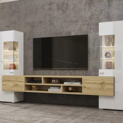 Гостиная Helvetia Coby №10 2.7м (Wotan Oak/White Gloss)