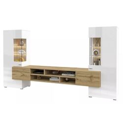 Гостиная Helvetia Coby №10 2.7м (Wotan Oak/White Gloss) Thumb