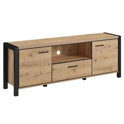 Tumba pentru TV Helvetia Aktiv №41 2D1S (Taurus Oak/Black Matt) Thumb