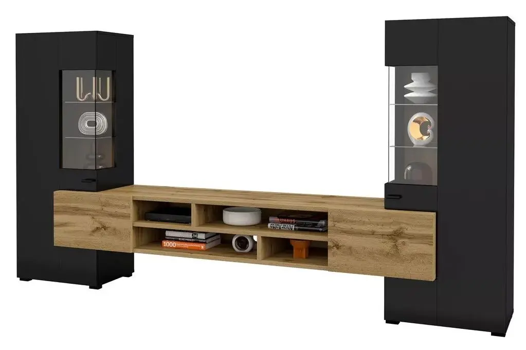 Living Helvetia Coby №10 2.7m (Black/Wotan Oak)