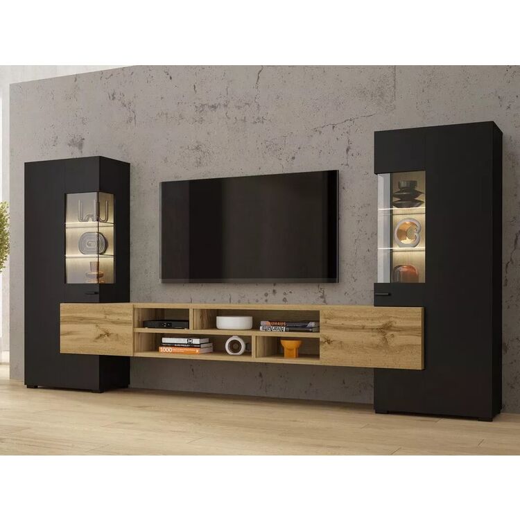Living Helvetia Coby Nr.10 2.7m (Black/Wotan Oak)