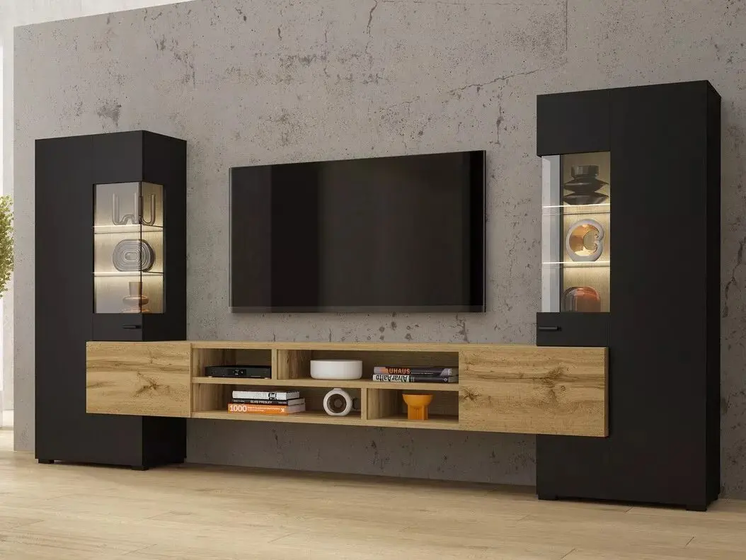 Living Helvetia Coby №10 2.7m (Black/Wotan Oak)