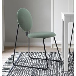 Scaun Ikea Manhult/Hakebo (Negru/Gri-Verde)