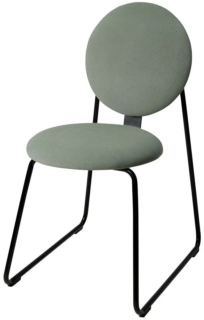 Scaun Ikea Manhult/Hakebo (Negru/Gri-Verde)