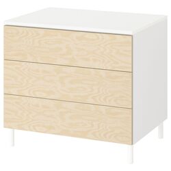 Комод Ikea Platsa/Kalbaden 80x57x73 (Белый/Имитация сосны) Thumb