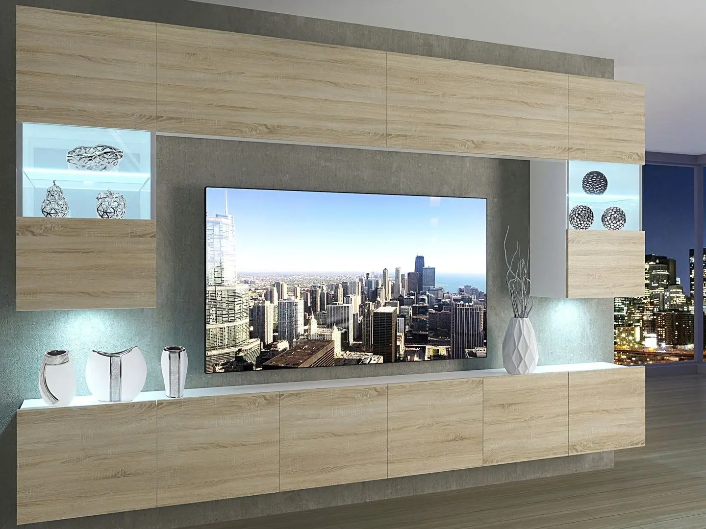 Living Belini Imperium IMP 1/5/W/DS/0/0 3.0m (Sonoma Oak)