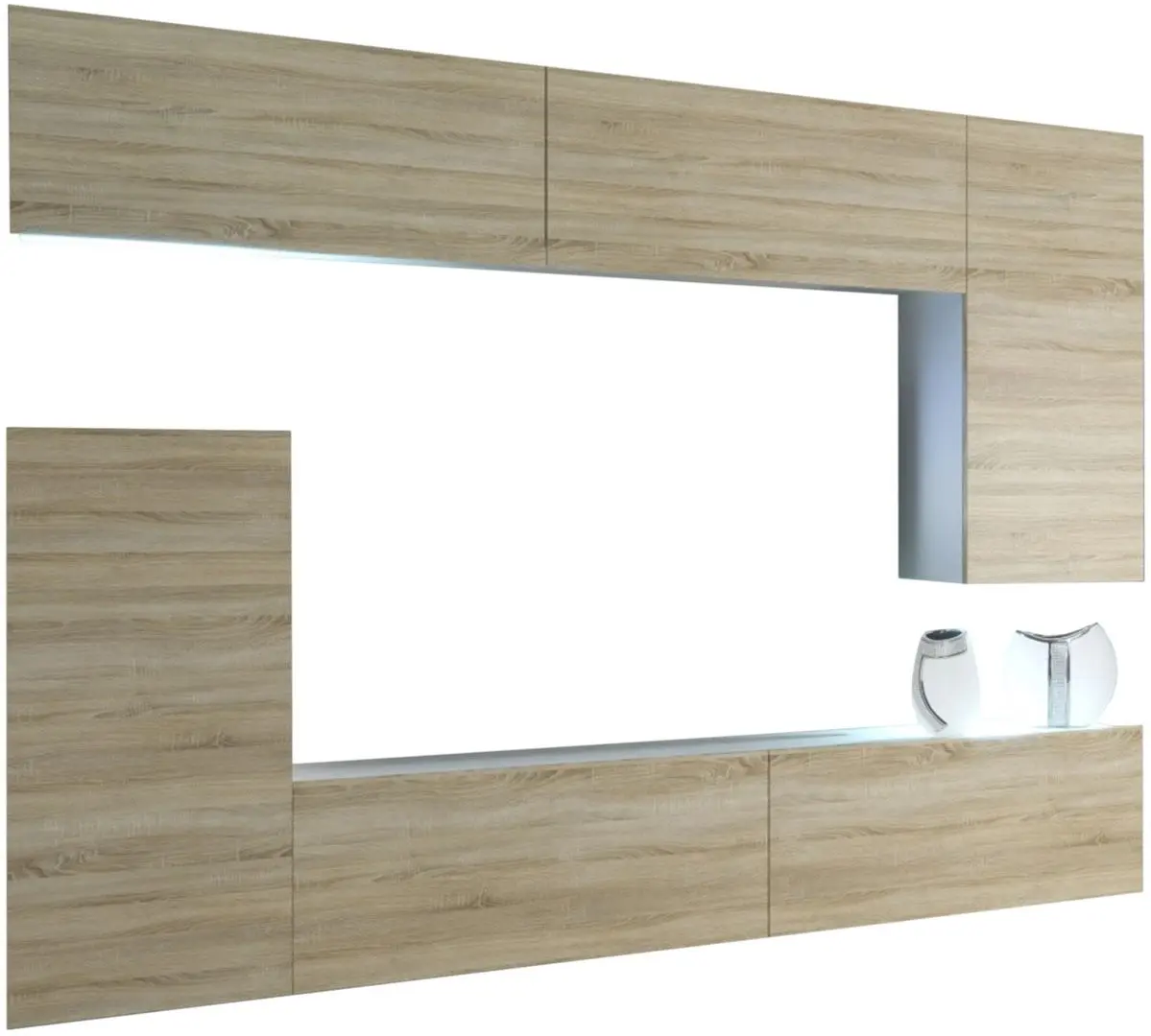 Гостиная Belini Imperium IMP 8/5/W/DS/0/0 2.5m (Sonoma Oak)