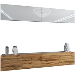 Гостиная Belini Imperium IMP 6/5/W/WDW/0/0 2.0m (White High Gloss/Wotan Oak) Thumb