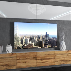 Living Belini Imperium IMP 6/5/W/WDW/0/0 2.0m (White High Gloss/Wotan Oak)