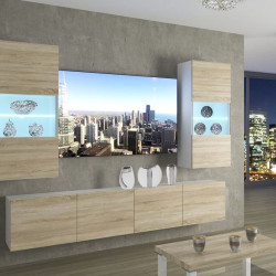 Гостиная Belini Imperium IMP 7/5/W/DS/0/0 2.0m (Sonoma Oak)