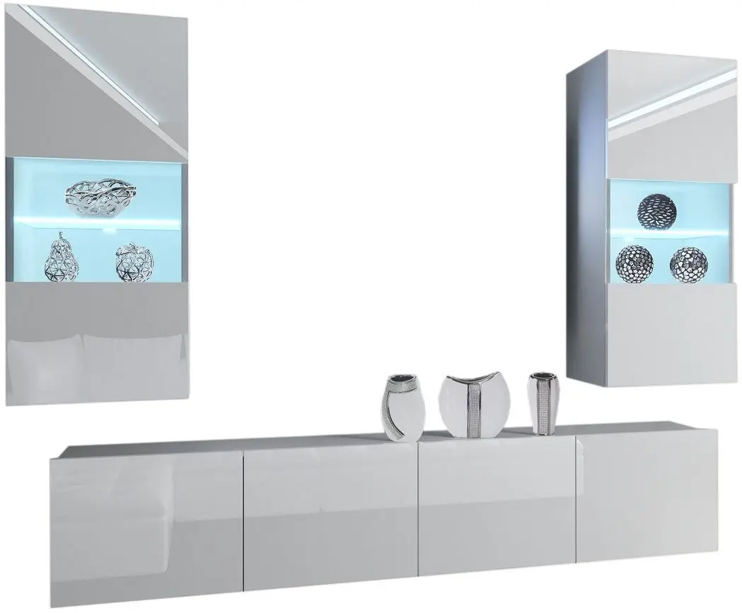 Living Belini Imperium IMP 7/5/W/W/0/0 2.0m (White High Gloss)