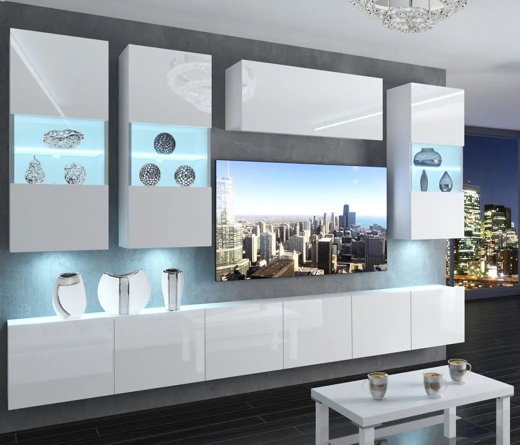 Living Belini Imperium IMP 5/5/W/W/0/0 3.0m (White High Gloss)