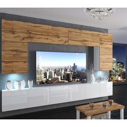 Living Belini Imperium IMP 2/5/W/DWW/0/0 3.0m (Wotan Oak/White High Gloss) Thumb