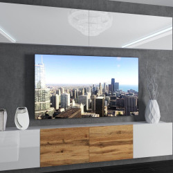 Living Belini Imperium IMP 6/5/W/WWDW/0/0 2.0m (White High Gloss/Wotan Oak)