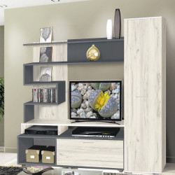 Гостиная Modern Bari (Anthracite/Craft Oak White)