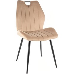 Scaun Signal Arco Velvet (Beige/Black) Thumb