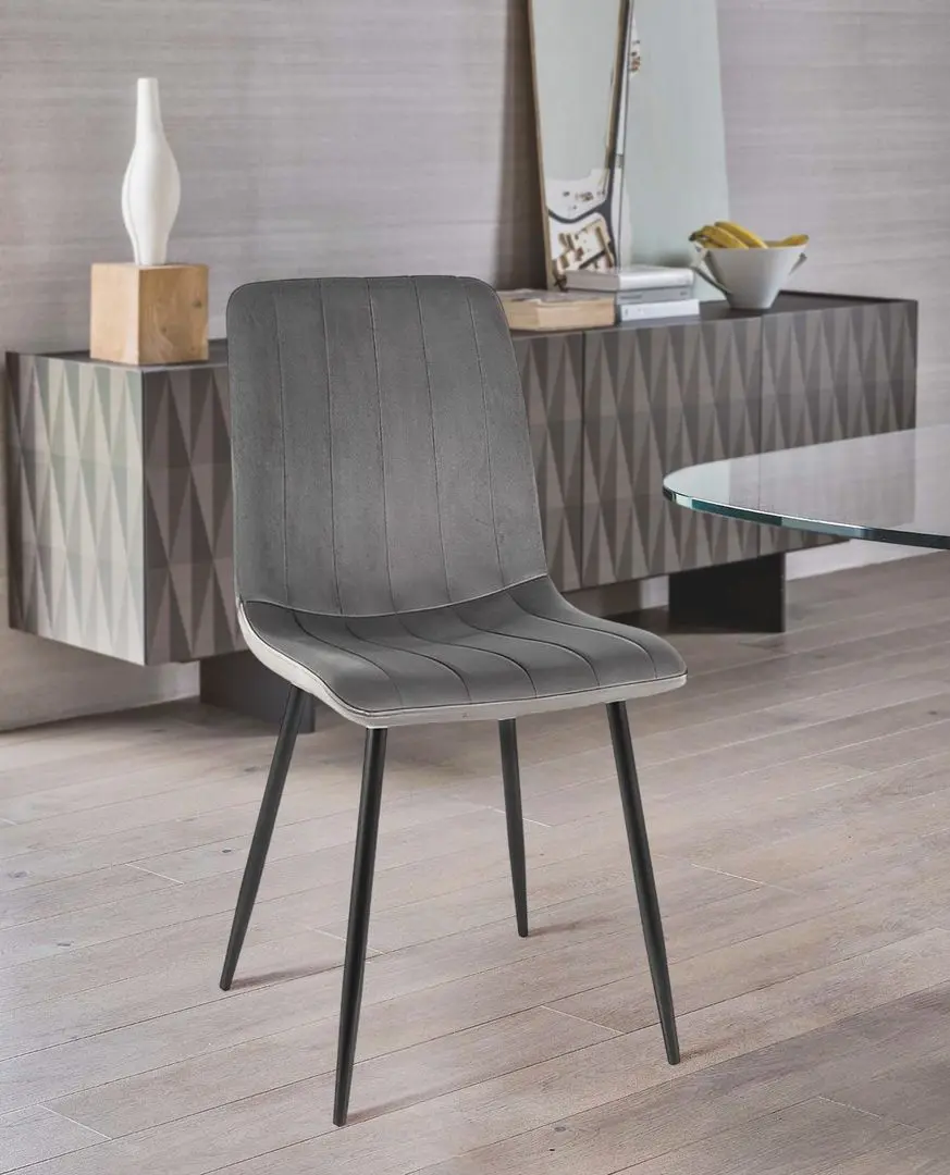 Стул Signal Alan Velvet (Gray/Black)