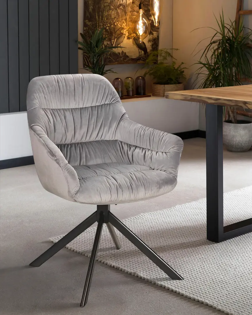 Scaun Signal Astoria II Velvet (Gray/Black)