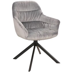 Scaun Signal Astoria II Velvet (Gray/Black) Thumb