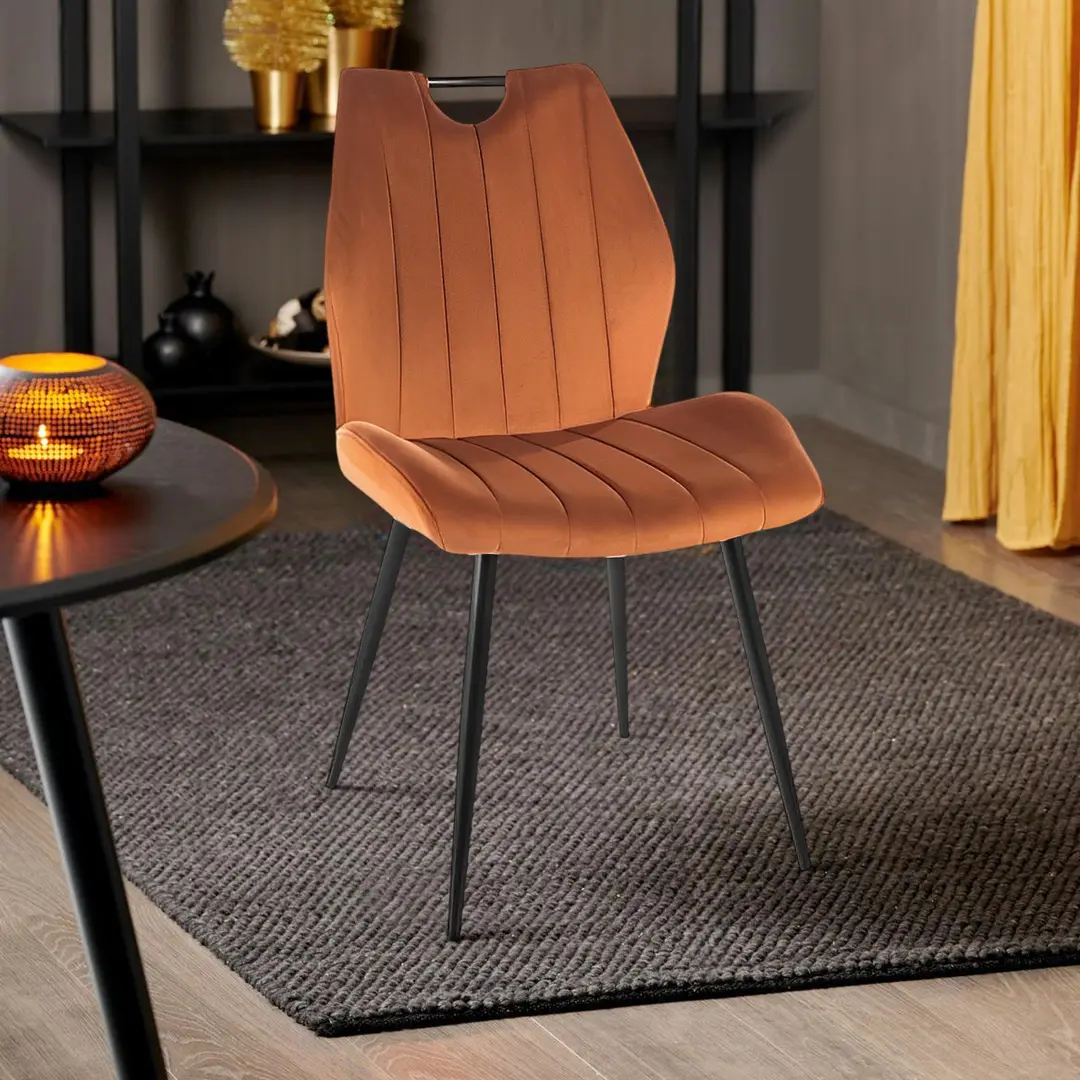 Scaun Signal Arco Velvet (Cinnamon/Black)