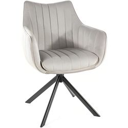 Scaun Signal Azalia Velvet (Gray Light/Black) Thumb