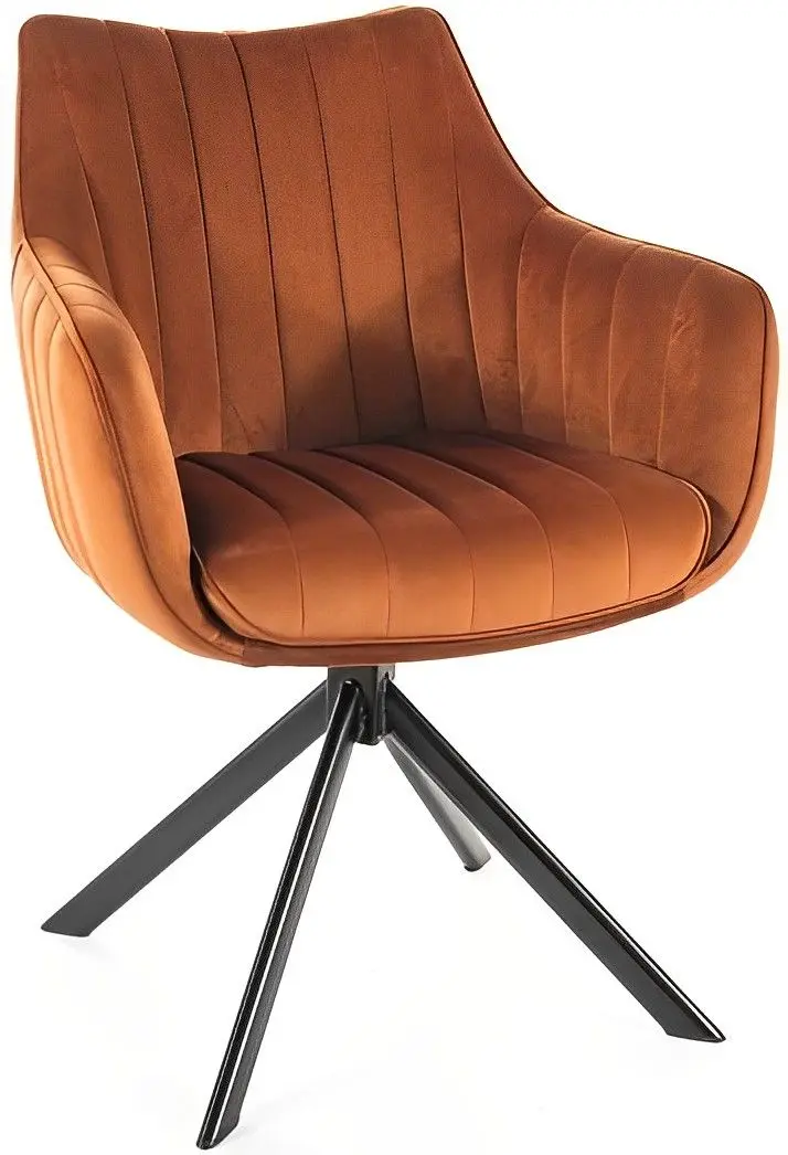 Scaun Signal Azalia Velvet (Cinnamon/Black)