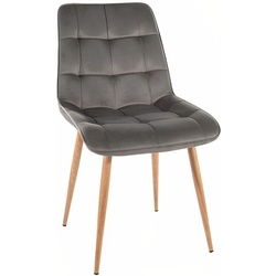 Scaun Signal Chic D Velvet (Dark Gray/Oak) Thumb