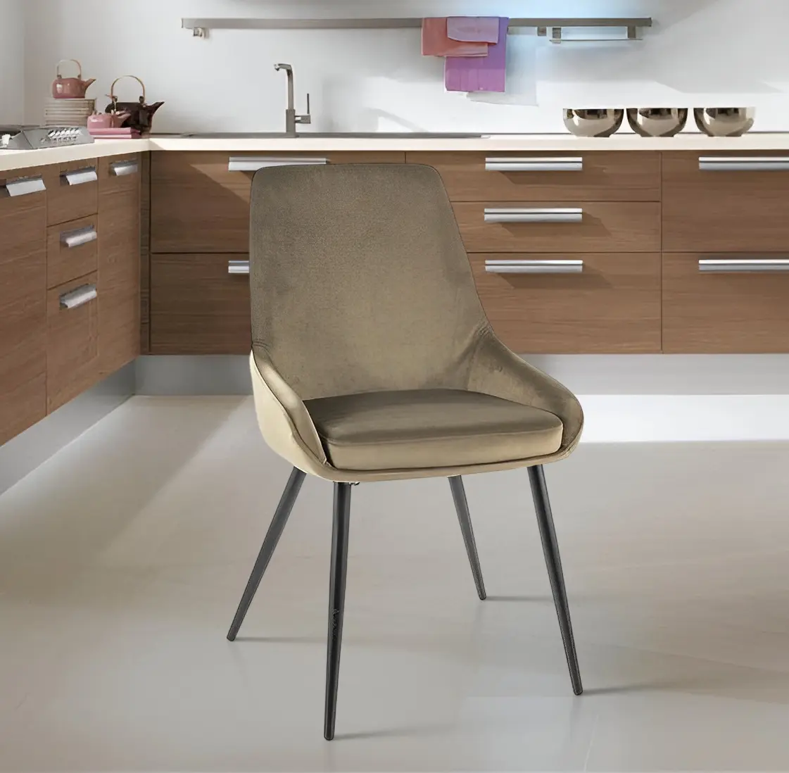 Scaun Signal Cobe Velvet (Olive/Black)