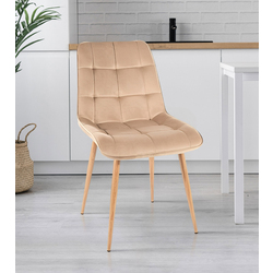 Scaun Signal Chic D Velvet (Beige/Oak)