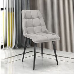 Scaun Signal Chic Velvet (Gray Light/Black)