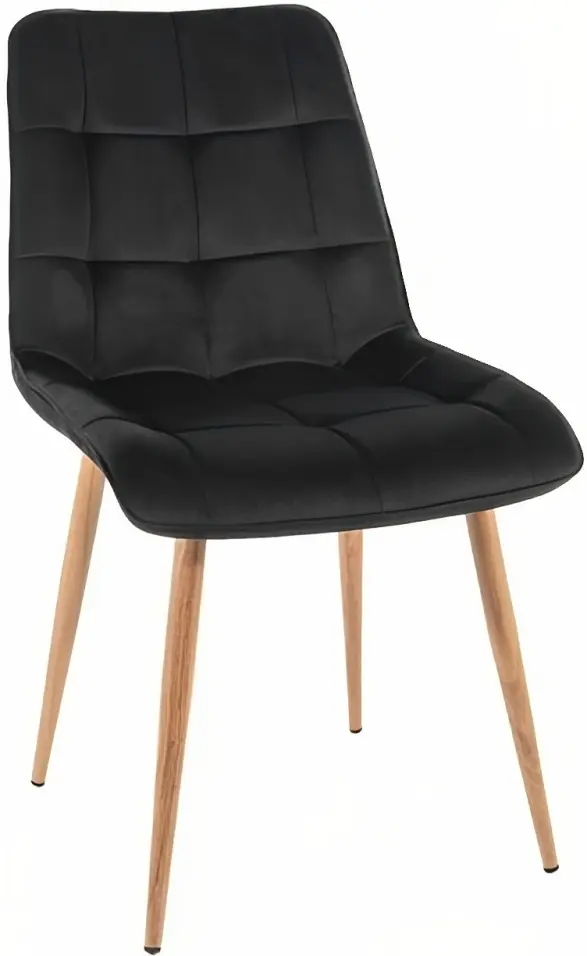 Scaun Signal Chic D Velvet (Black/Oak)