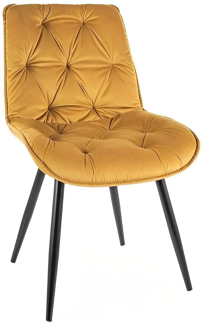 Scaun Signal Cherry II Velvet (Curry/Black) - 2