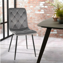 Scaun Signal Jerry Velvet (Gray/Black)