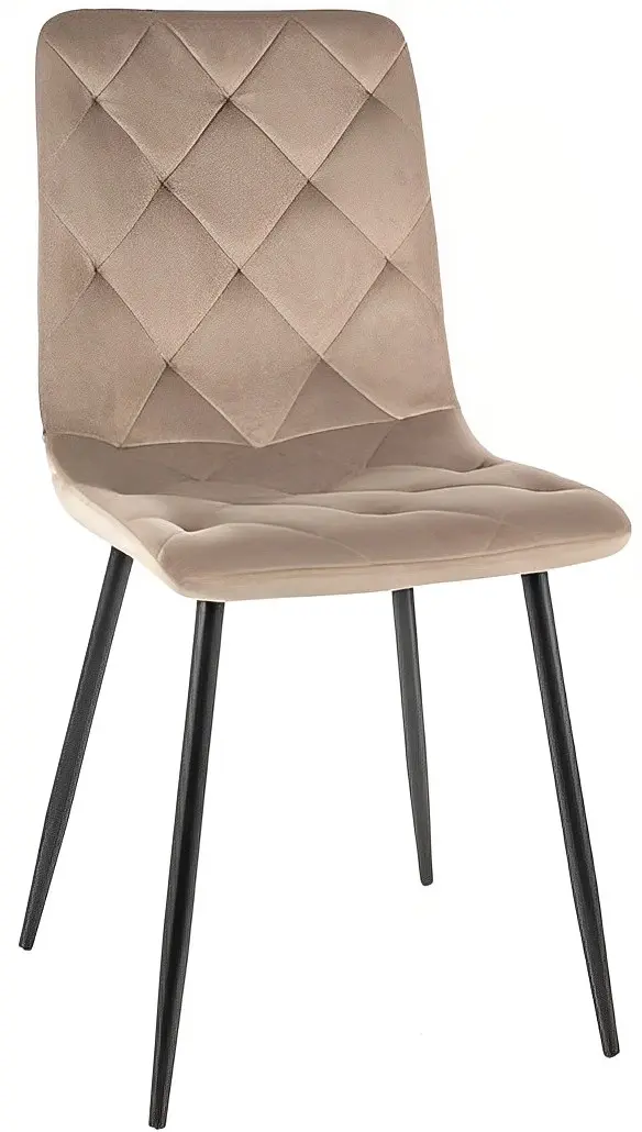 Scaun Signal Jerry Velvet (Beige Dark/Black)