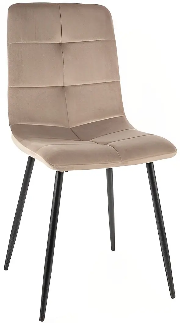 Scaun Signal Ivo Velvet (Dark Beige/Black)