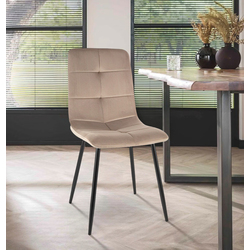 Scaun Signal Ivo Velvet (Dark Beige/Black)