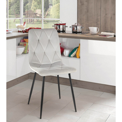 Scaun Signal Tom Velevet (Gray Light/Black)