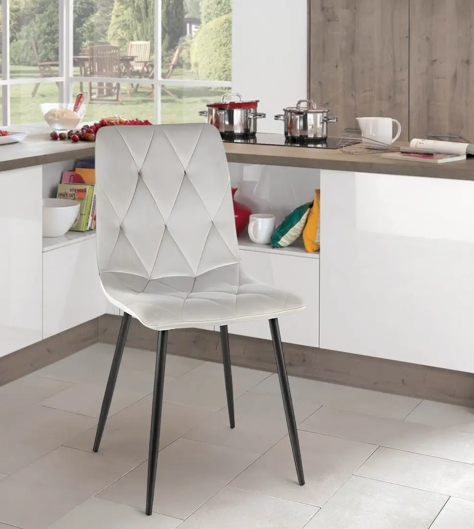 Scaun Signal Tom Velevet (Gray Light/Black)