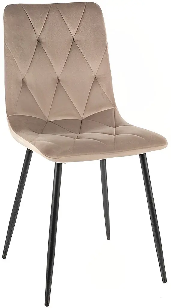 Scaun Signal Tom Velevet (Dark Beige/Black)