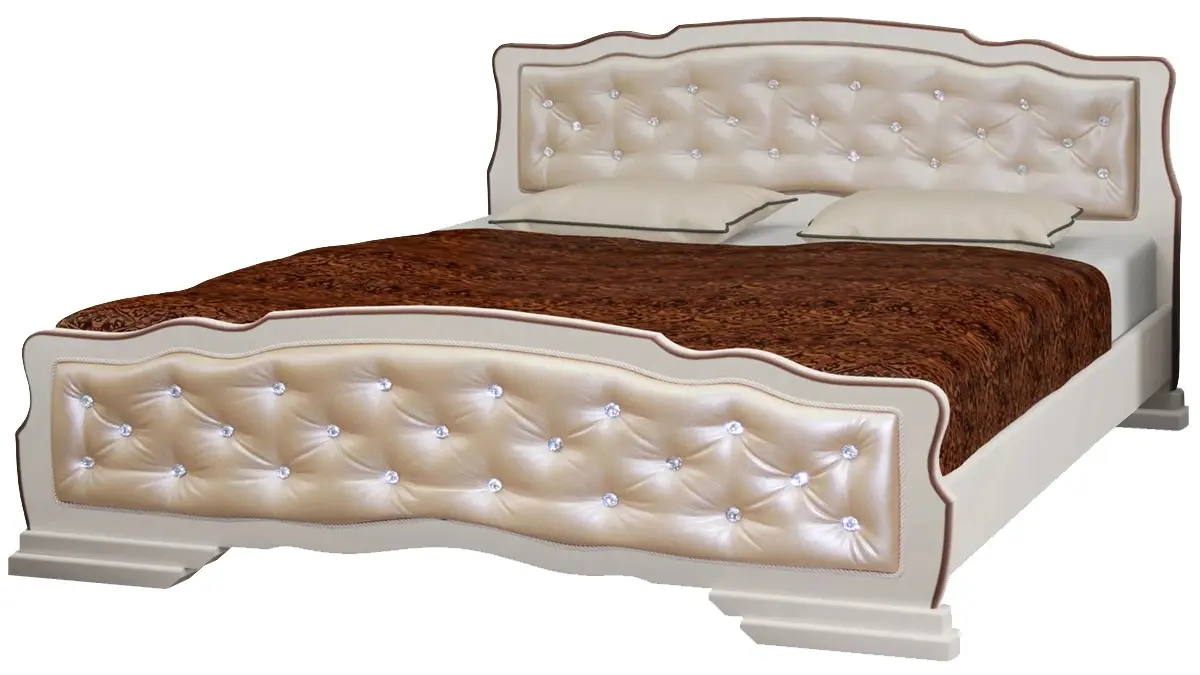 Кровать Marcel Prod Karina 10 160x200 (Light Oak/Cream)