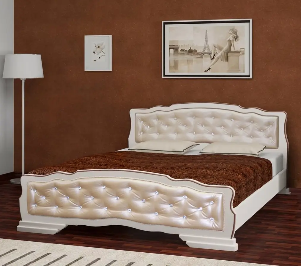 Кровать Marcel Prod Karina 10 160x200 (Light Oak/Cream)